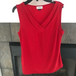 Red Tahari top- size Small